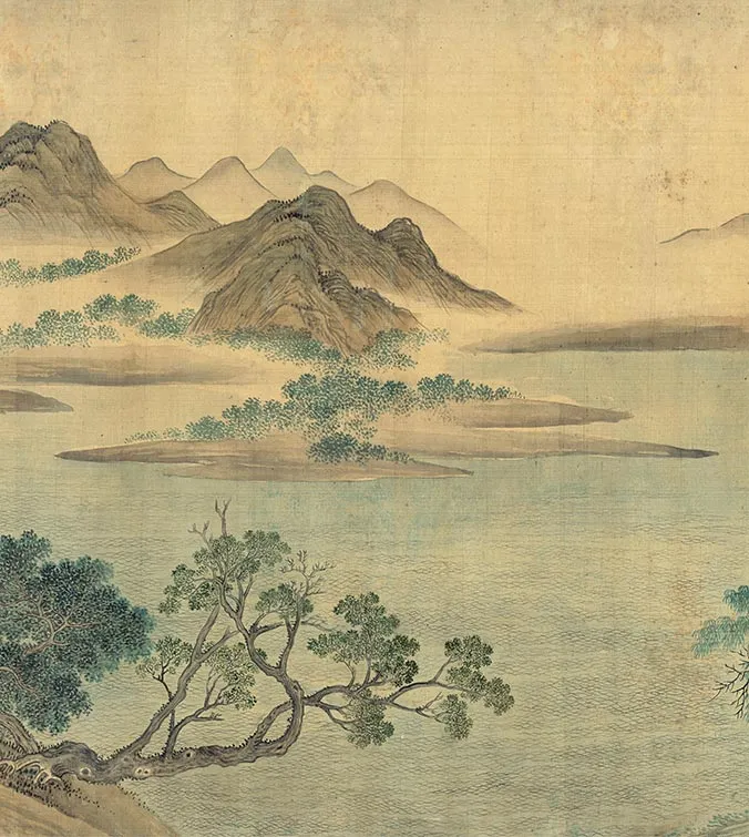 恽寿平《湖山春暖图》卷_11