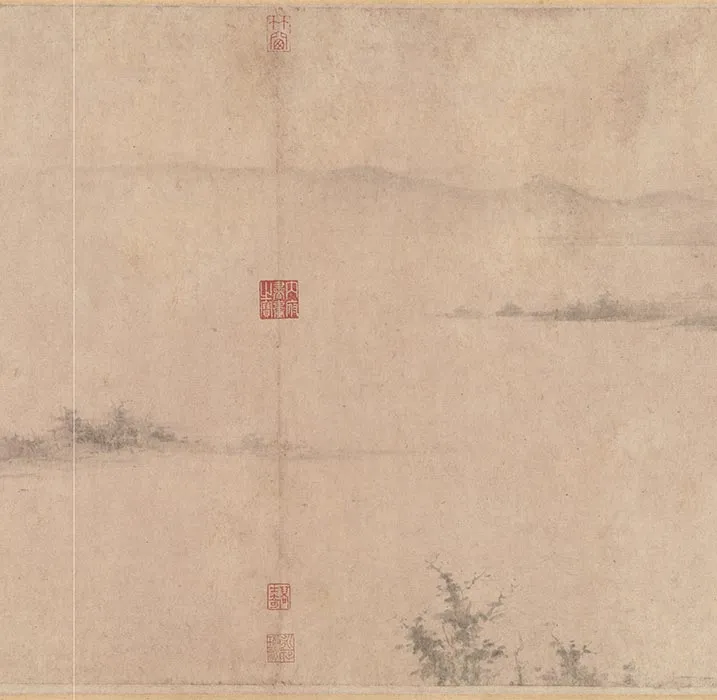 南宋水墨山水《潇湘卧游图》卷_20
