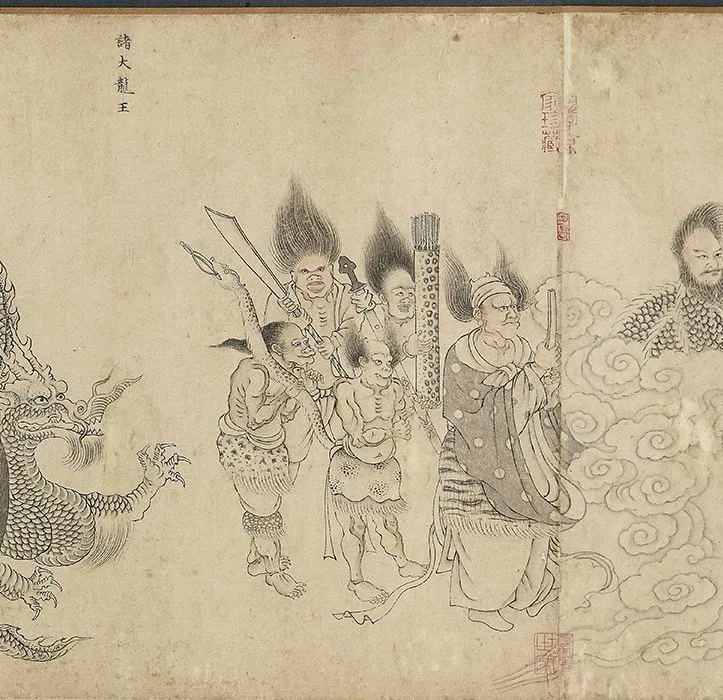 传李公麟白描《华严经变图》卷_11