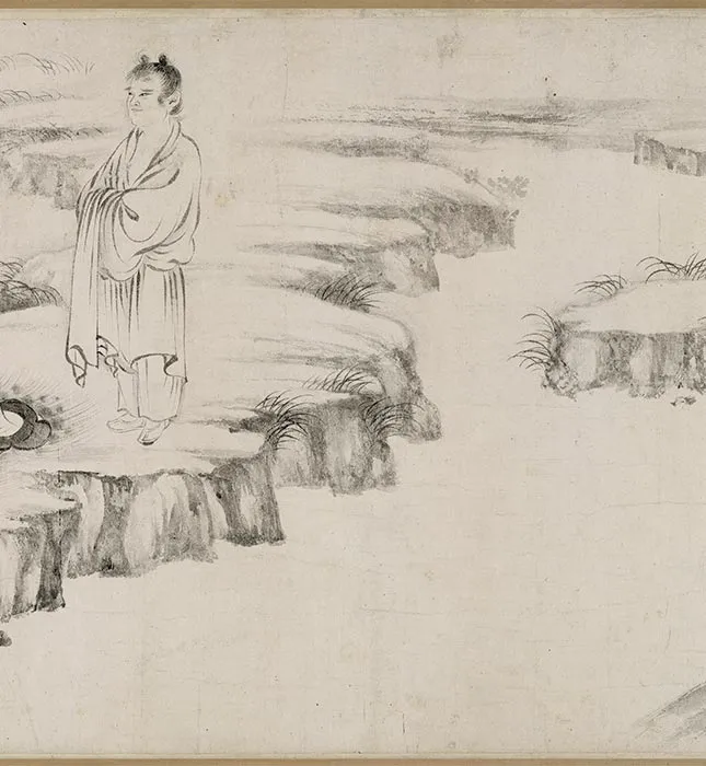 张激《白莲社图》卷_16