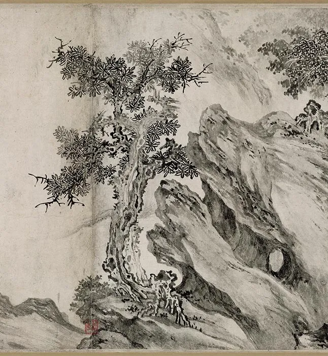 张激《白莲社图》卷_32