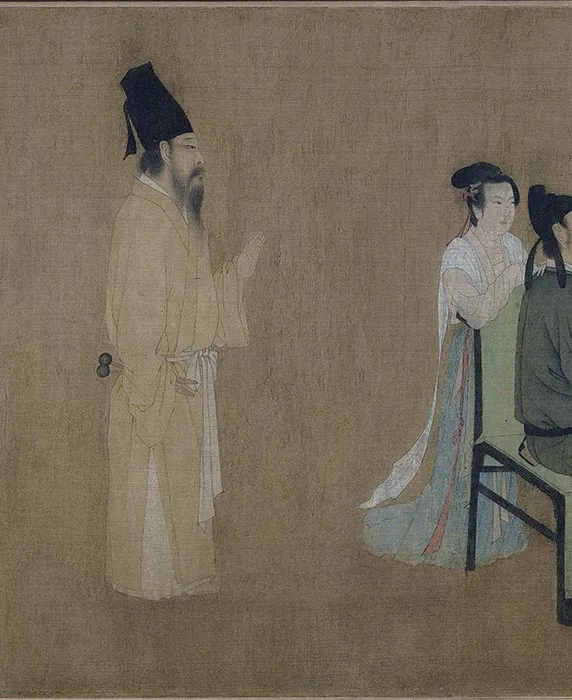 顾闳中韩熙载夜宴图卷_12