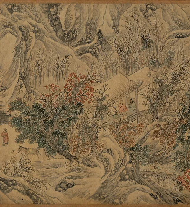 唐寅山水画《耕织图》卷_04