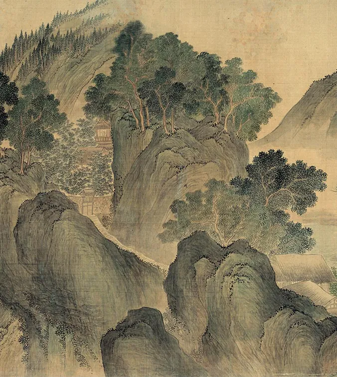 恽寿平《湖山春暖图》卷_09