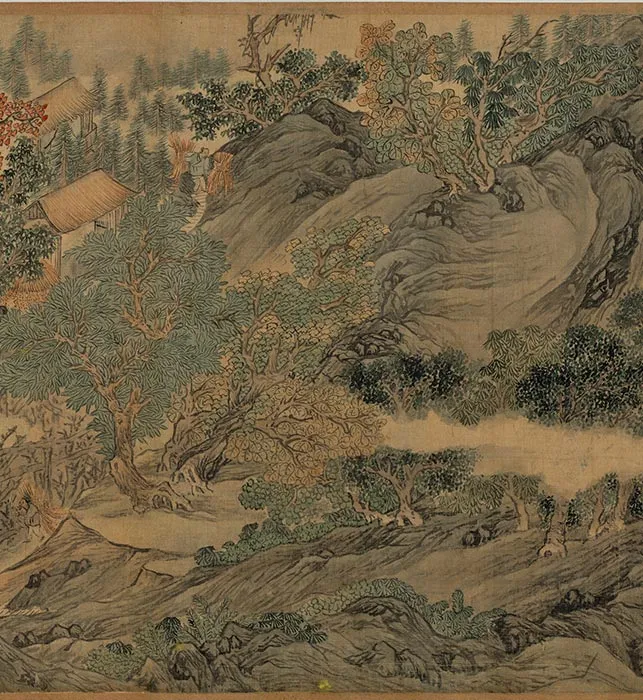 唐寅山水画《耕织图》卷_07