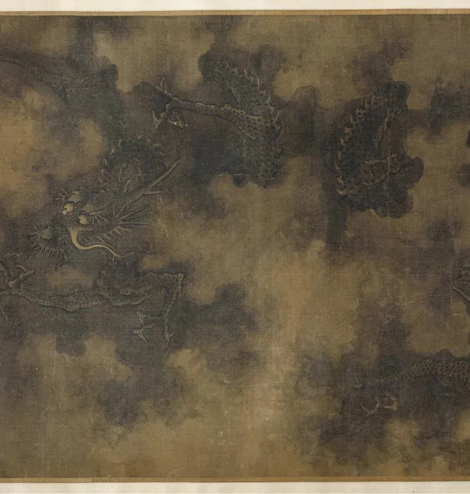 传陈容《九龙行雨图》卷_04