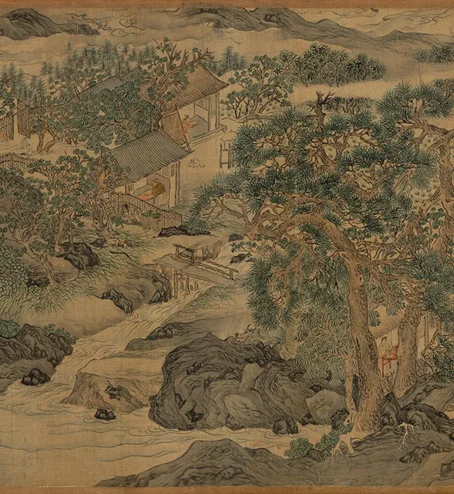 唐寅山水画《耕织图》卷_14
