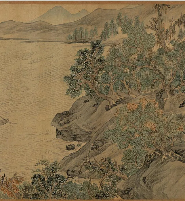 唐寅山水画《耕织图》卷_09