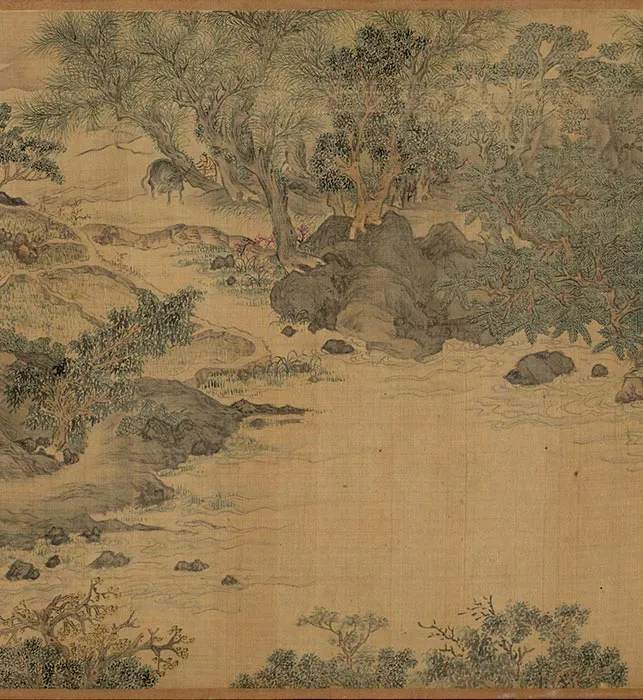 唐寅山水画《耕织图》卷_18
