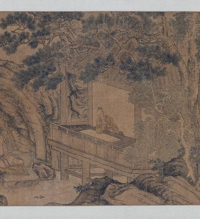 传李公麟《兰亭雅集图》卷_08