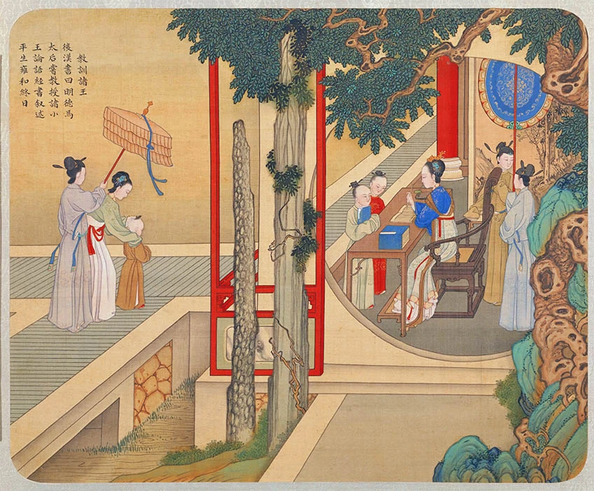07-焦秉贞《历朝贤后故事图-教训诸王》