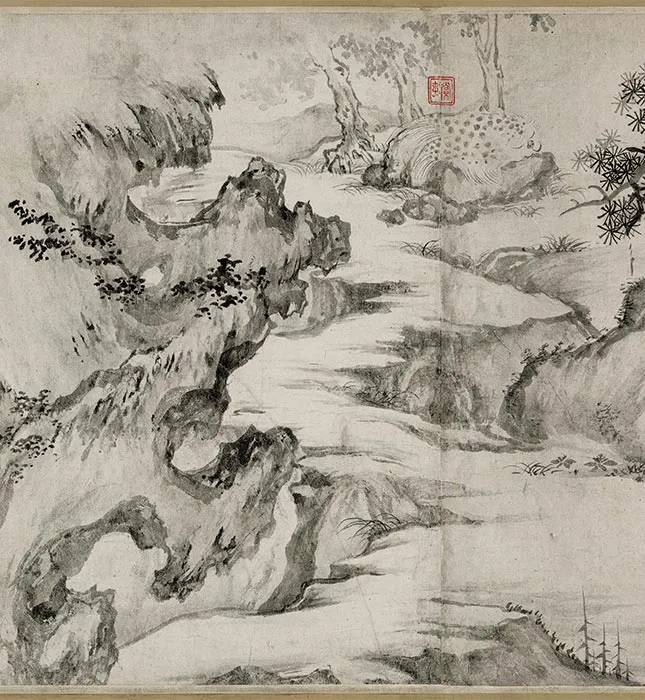 张激《白莲社图》卷_29