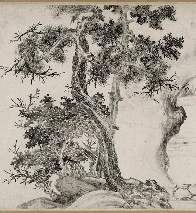 张激《白莲社图》卷_26
