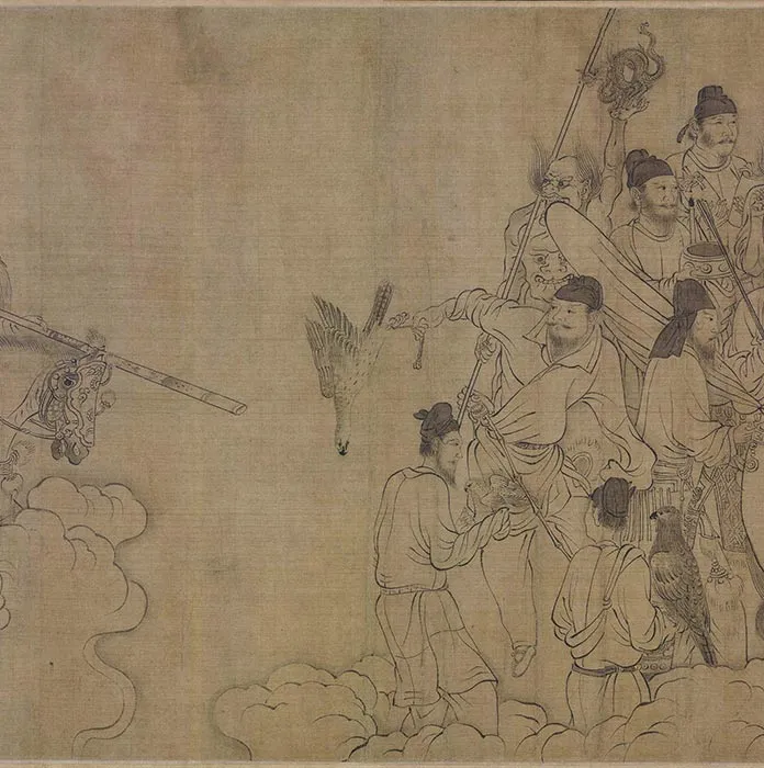传李公麟白描《西岳降灵图》卷_16