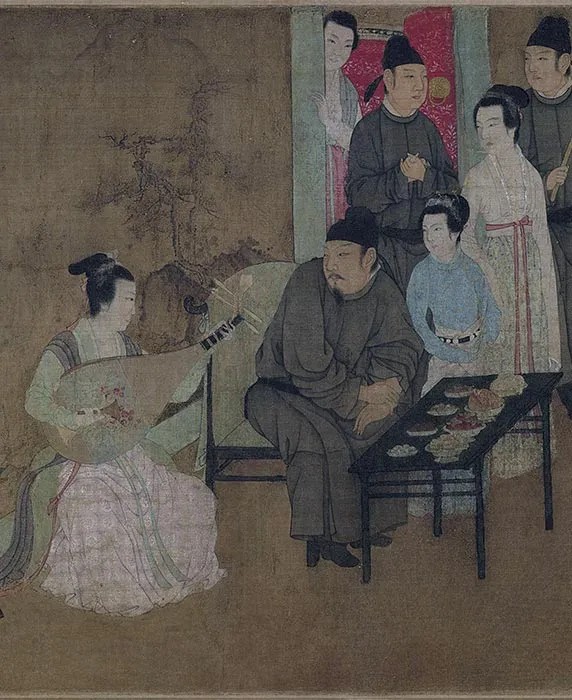 顾闳中韩熙载夜宴图卷_22
