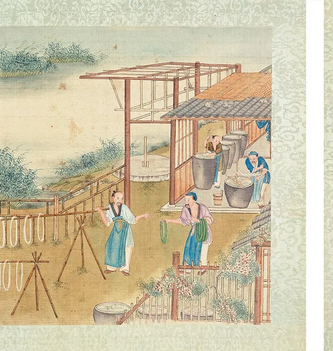 清人《耕织图册》彩绘本_04