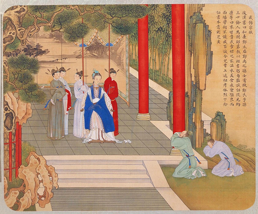 06-焦秉贞《历朝贤后故事图-戒饬宗族》
