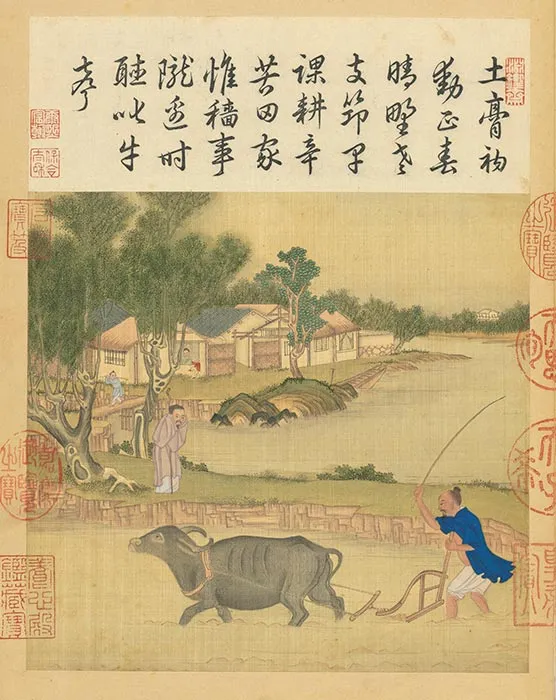 冷枚《耕织图》册_45