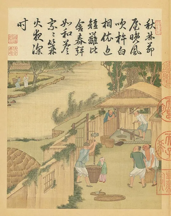 冷枚《耕织图》册_29