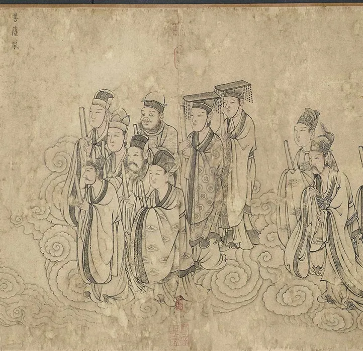 传李公麟白描《华严经变图》卷_31