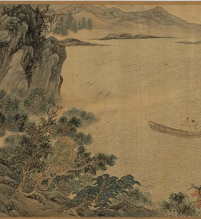 唐寅山水画《耕织图》卷_08