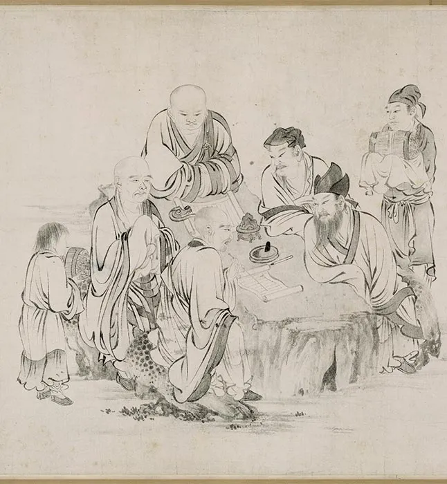 张激《白莲社图》卷_20