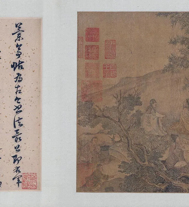 传李公麟《兰亭雅集图》卷_03