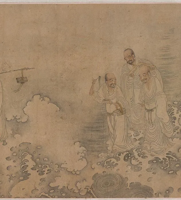 传李公麟《十二罗汉图》卷_23