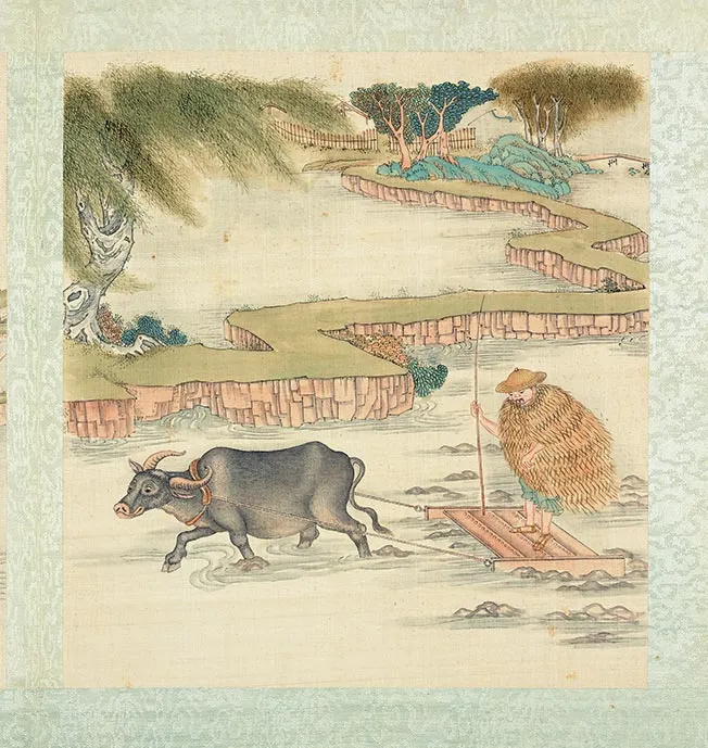 清人《耕织图册》彩绘本_44