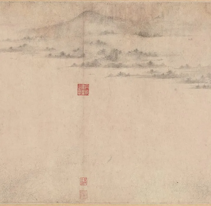 南宋水墨山水《潇湘卧游图》卷_12