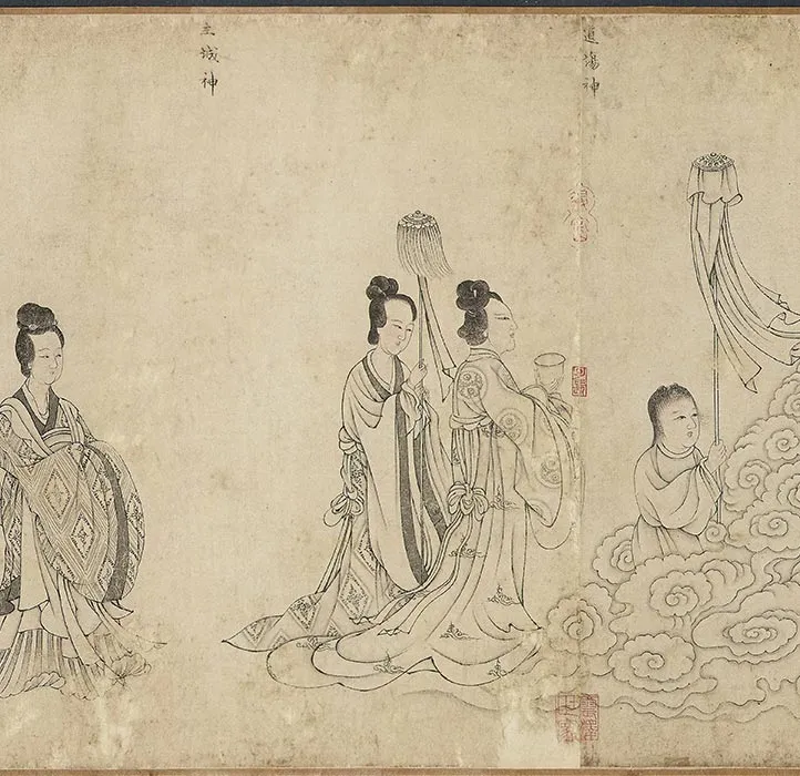传李公麟白描《华严经变图》卷_25