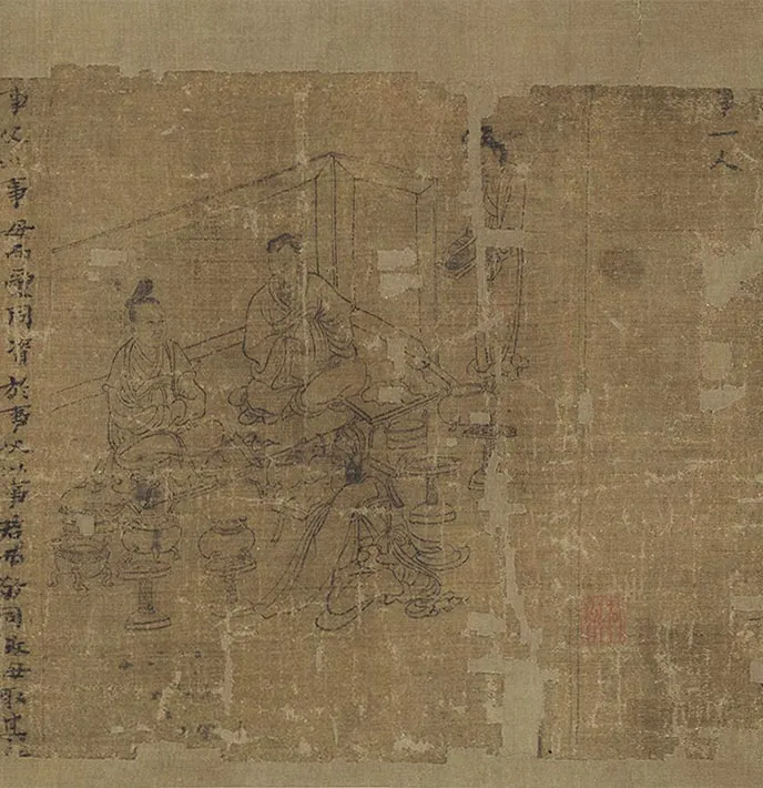 李公麟白描《孝经图》卷_19