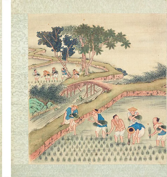 清人《耕织图册》彩绘本_37
