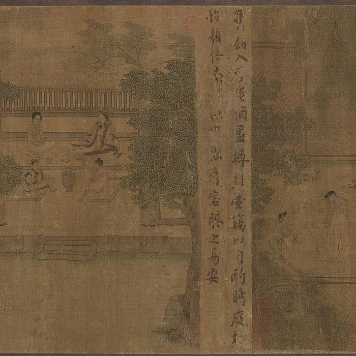 传李公麟《陶渊明归隐图》卷_19