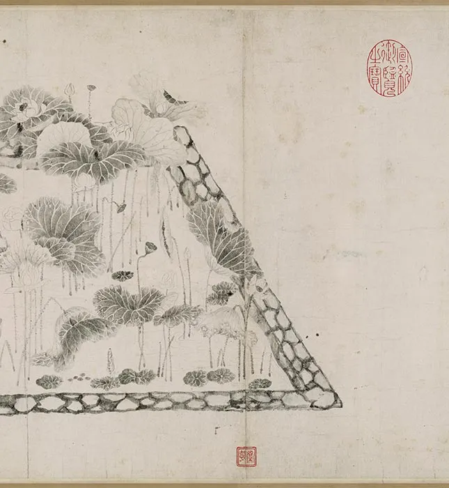 张激《白莲社图》卷_19