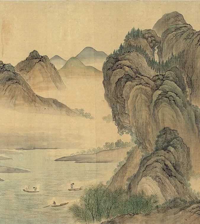 恽寿平《湖山春暖图》卷_03