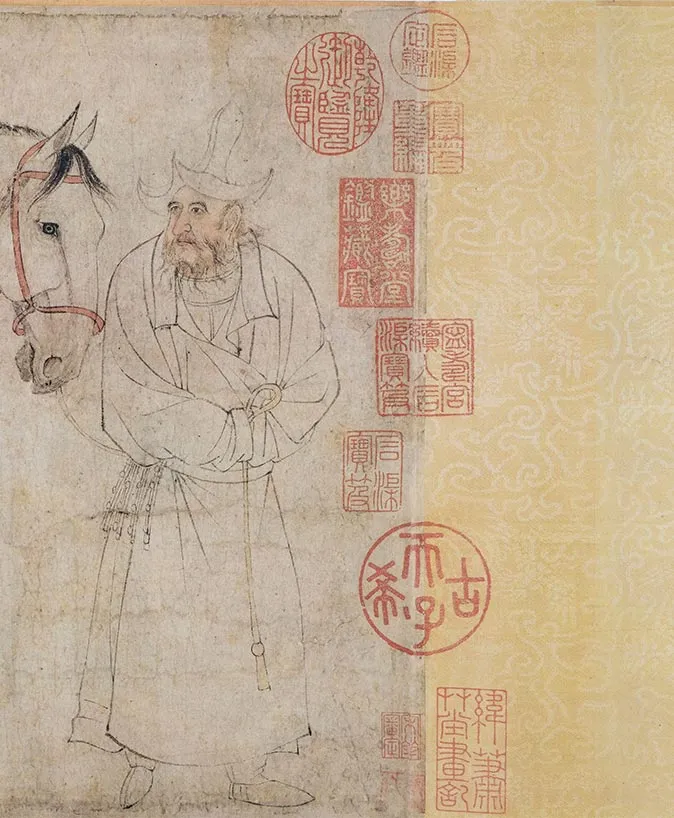 李公麟《五马图》卷_14