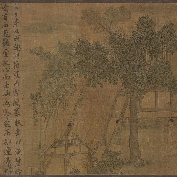 传李公麟《陶渊明归隐图》卷_18