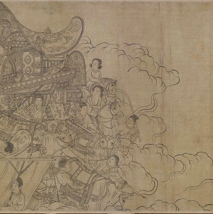传李公麟白描《西岳降灵图》卷_05