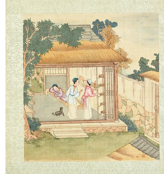 清人《耕织图册》彩绘本_21