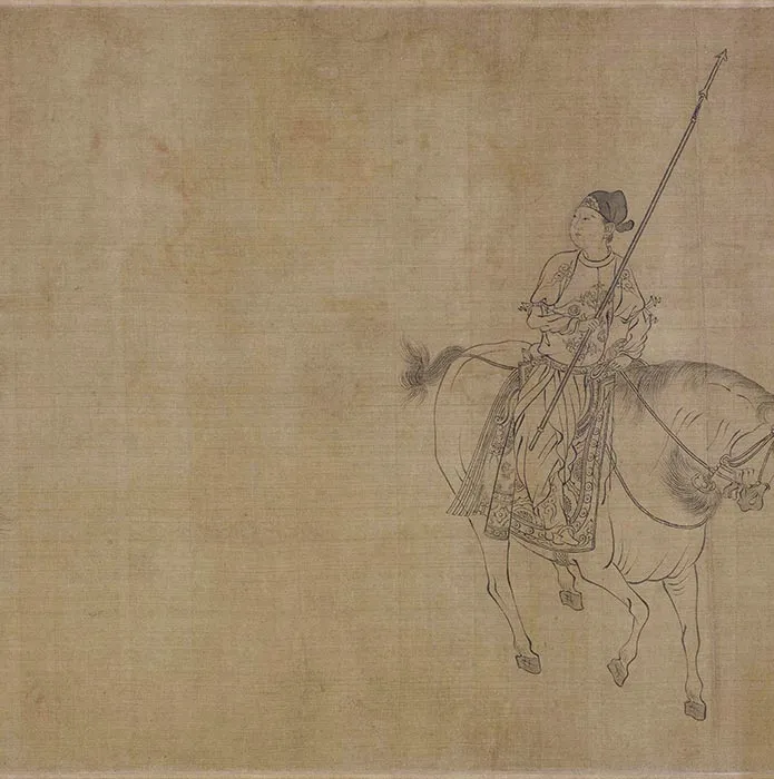 传李公麟白描《西岳降灵图》卷_10