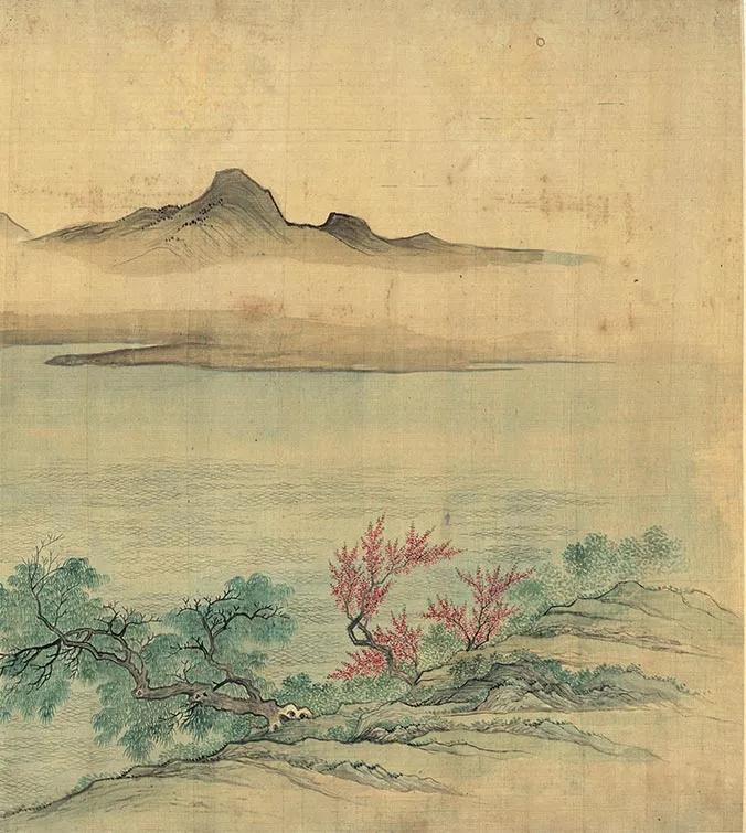 恽寿平《湖山春暖图》卷_12
