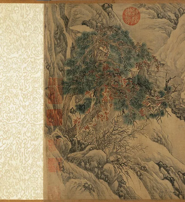 唐寅山水画《耕织图》卷_03