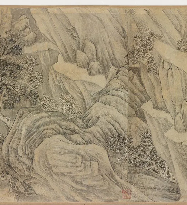 传李公麟《莲社图》卷_19
