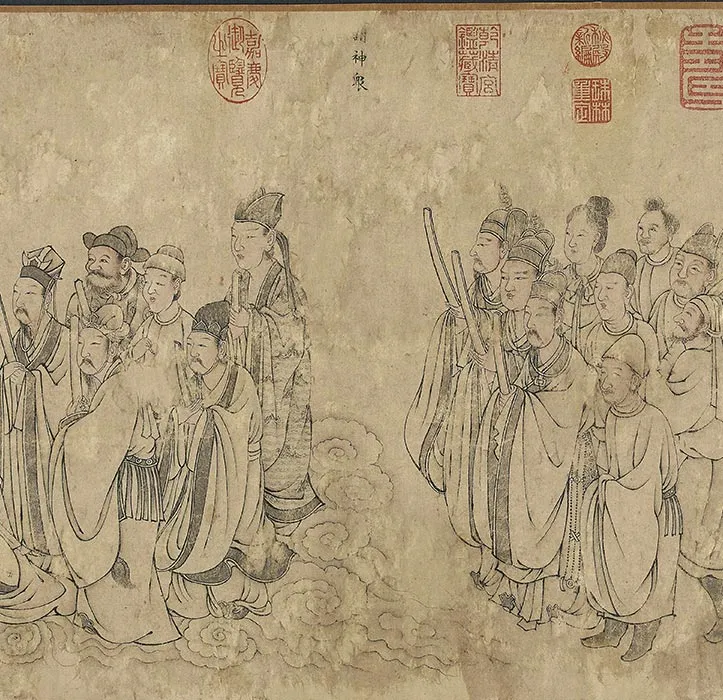 传李公麟白描《华严经变图》卷_32
