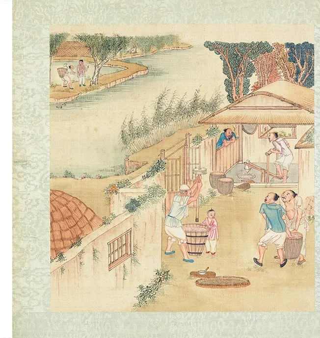 清人《耕织图册》彩绘本_29