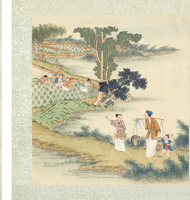 清人《耕织图册》彩绘本_35