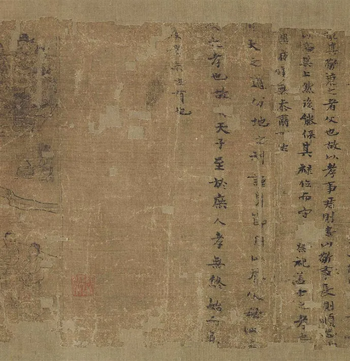 李公麟白描《孝经图》卷_18