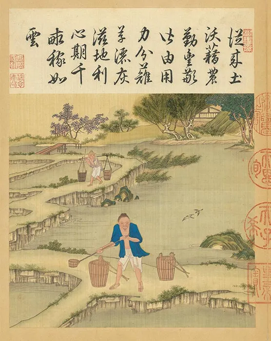冷枚《耕织图》册_39