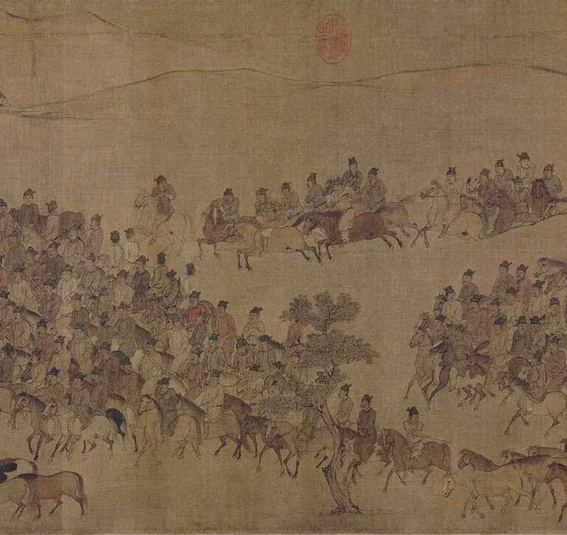 李公麟临韦偃牧放图卷_09
